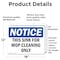 Signmission This Sink For Mop Cleaning Only, 18 in W x Rectangle, Vinyl Decal OS-2PACK-NS-D-1218-L-18661 - alternate 4